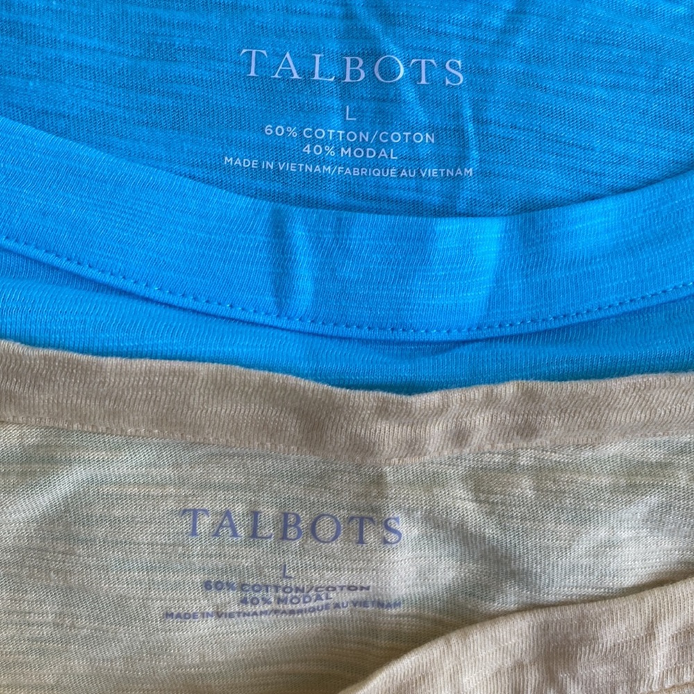 Talbots Boatneck Tee Bundle - Picture 2 of 3